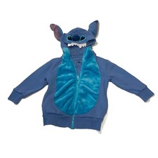 Disney Stitch Girls Hoodie Full-zip Purple And Plush
