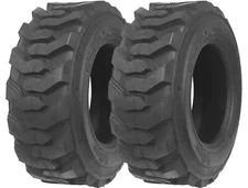 SET 2 ZEEMAX HEAVY DUTY 12-16.5/12PR G2 SKID STEER TIRES FOR BOBCAT W/ RIM GUARD