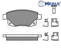 Meyle Bremsbelagsatz, Hinterachse Mit Anti Quietsch Platte 025 244 8617/W