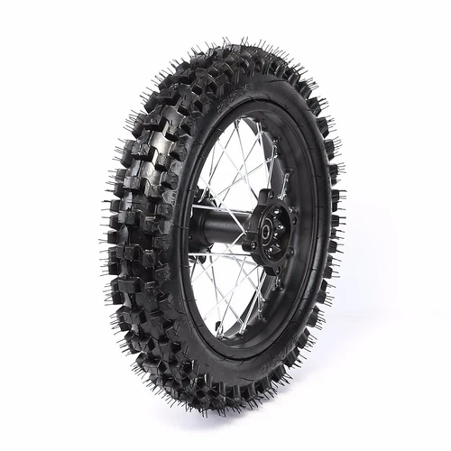 12" Rear Wheel Rim 80/100-12 Tire Assembly For 140cc Dirt Pit Bike Apollo Taotao