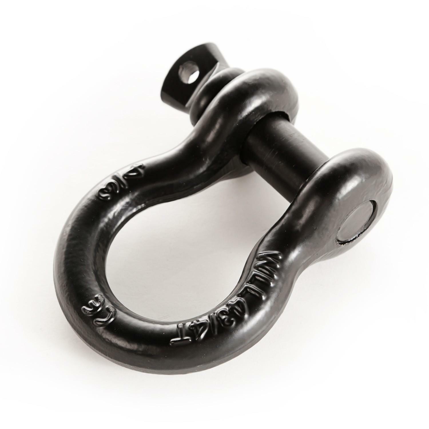 Manille D-Ring 3/4" Noire 9500 Lb - Anneau de Remorquage Robuste pour Treuil et Sangle
