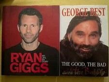 3 Ryan Giggs George Best Football Books : Man Utd Heroes FREE BONUS BOOK