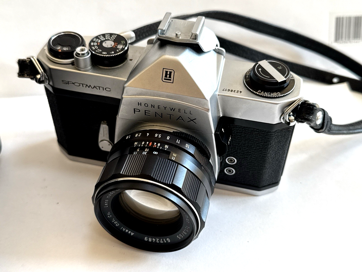 ペンタックス SP SPOTMATIC／Takumar 50mm F1.4レンズ Exc+5 ] Pentax Spotmatic SP Film Camera Super Takumar 50mm