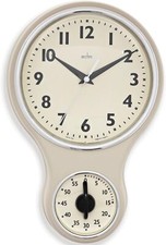 Acctim Kitchen Timer Clock, Cream, 1-Pack