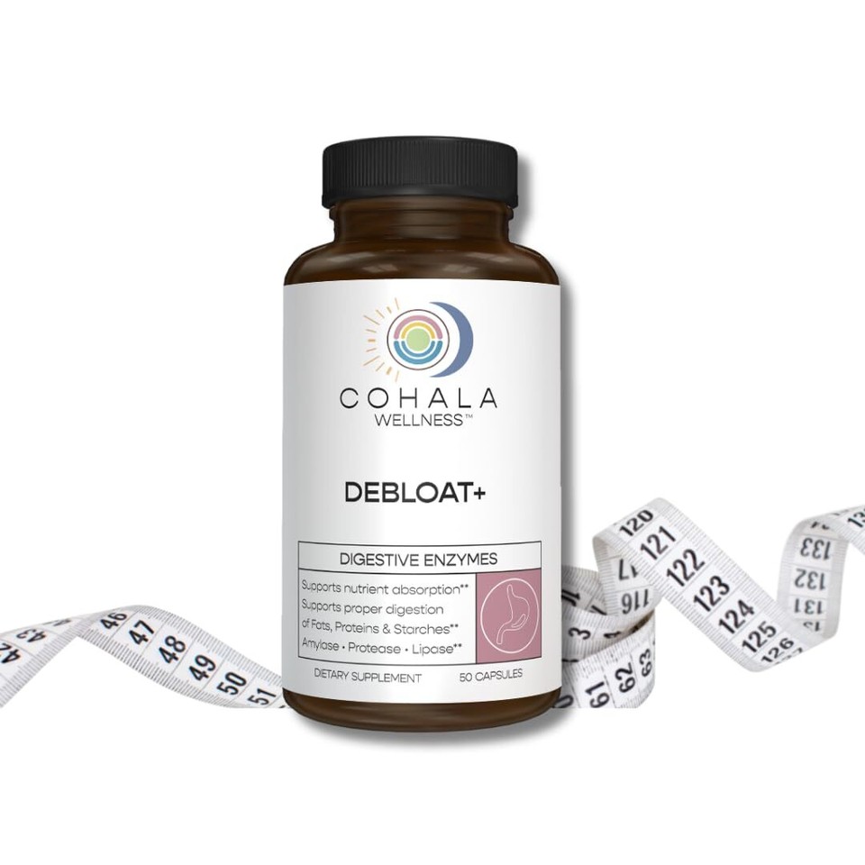 COHALA WELLNESS Debloat+ Natural Digestive Enzymes Bloating Relief