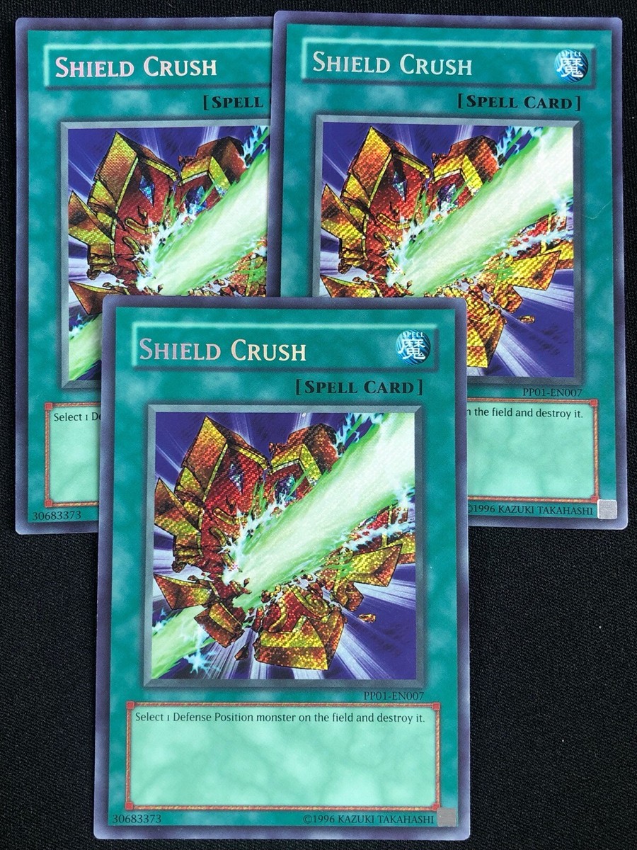 YUGIOH SHIELD CRUSH PP01-EN007 SECRET X3 LP | eBay YUGIOH SHIELD CRUSH PP01-EN007 SECRET X3 LP | eBay