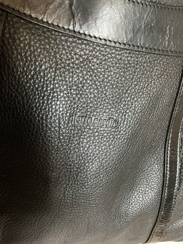 Large PIERRE CARDIN Black Leather Tote/Shoulder Bag / Handbag - Picture 3 of 12