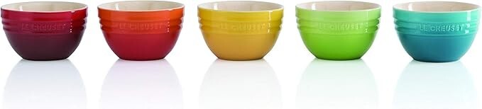 LE CREUSET - ル・クルーゼ ライスボウル 5個セット ライスボール(S) (5個入り) レインボー（食器）｜Le Creuset