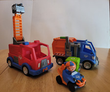 BLIPPI Talking Recycling Truck Fire Truck Talks Sounds Garbage Lot MINT COND