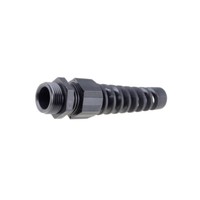 HT-K PG13 RAL9005 Kabelverschraubung Mit Knickschutz PG13,5 IP68 Mat: Polyamid H