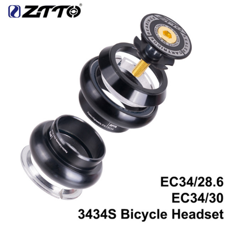 ちょこ ZTTO 3434S Bike Threadless Headset 34mm EC34 CNC 1-1/8 28.6
