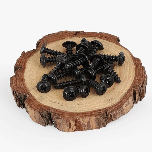 Pozi Flanged Self Tapping Screws M1.2-M4 M2 M2.6 M3 Black Phillips Button Head - Picture 4 of 12