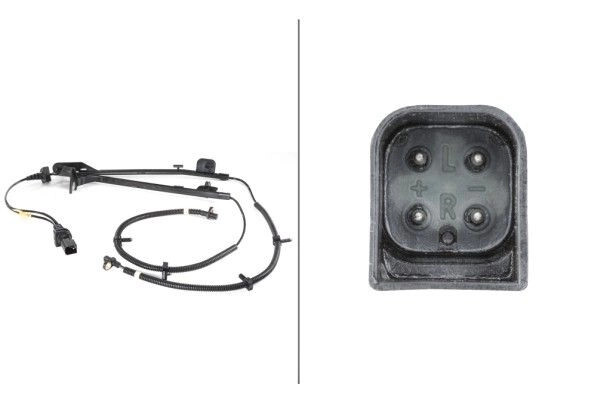 HELLA Raddrehzahlsensor 6PU 010 039-121 - Hallsensor Für Hinterachse | 12V Mit 942/921mm Kabel