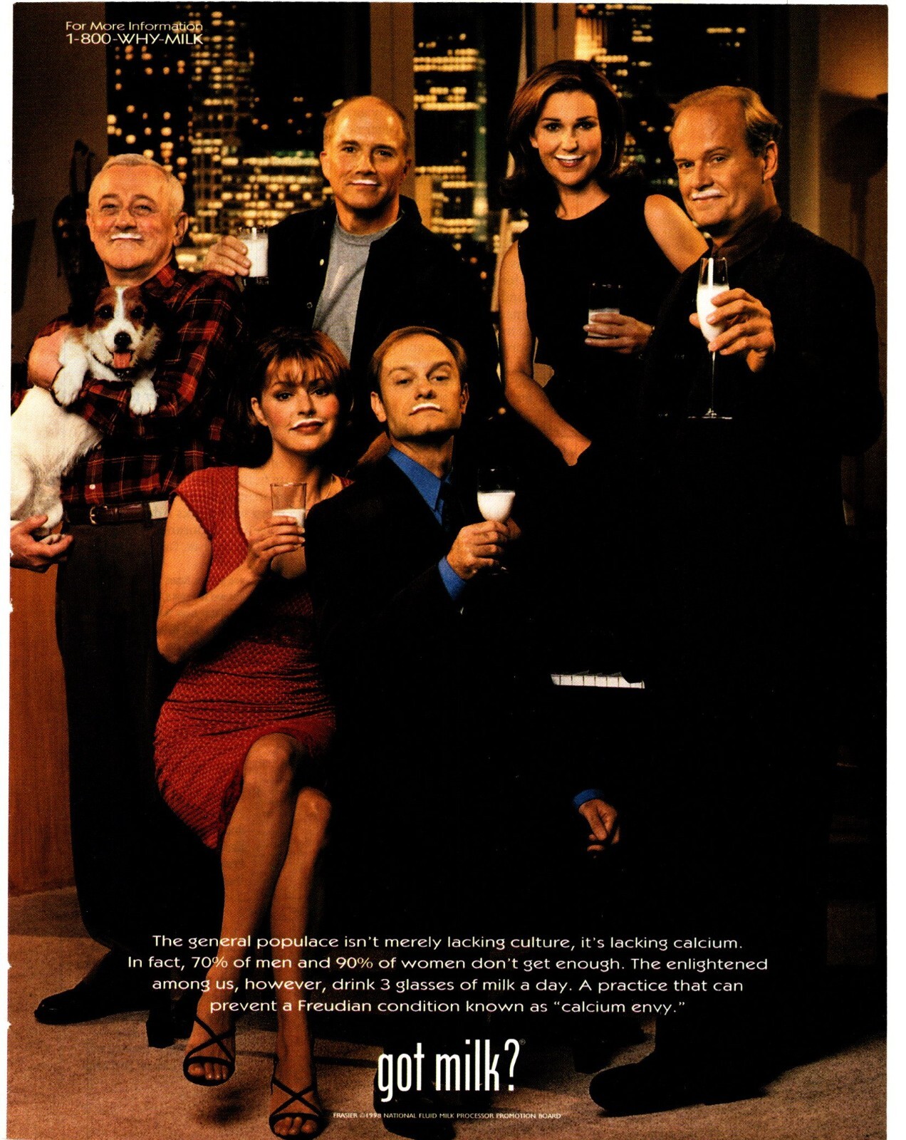 FRAMED ADVERT 11X8" GOT MILK? FASIER TV SHOW CAST eBay