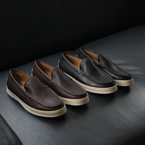 TOD’S Scarpe mocassini Tod's uomo pelle suola spessa punta tonda