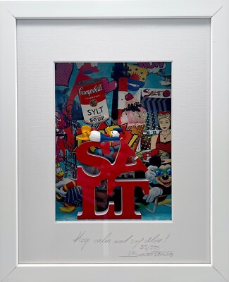 Baron Tariq Limitiert & handsigniert 3D-Collage ''Keep calm and say Moin!''