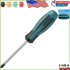Durable Alloy Steel Phillips Screwdriver with Oil Resistant Grip - JIS Style