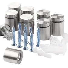 8Pcs 3/4x1 Inch Stainless Steel Standoff Screws Sign Holders for Acrylic Picture