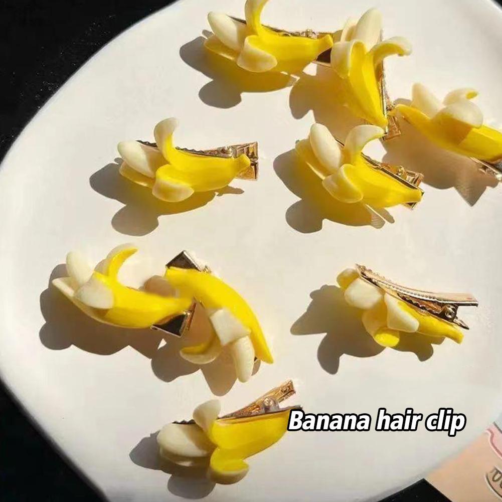 Cute Banana Hairpin Mini Banana Hair Clips S6C6 eBay