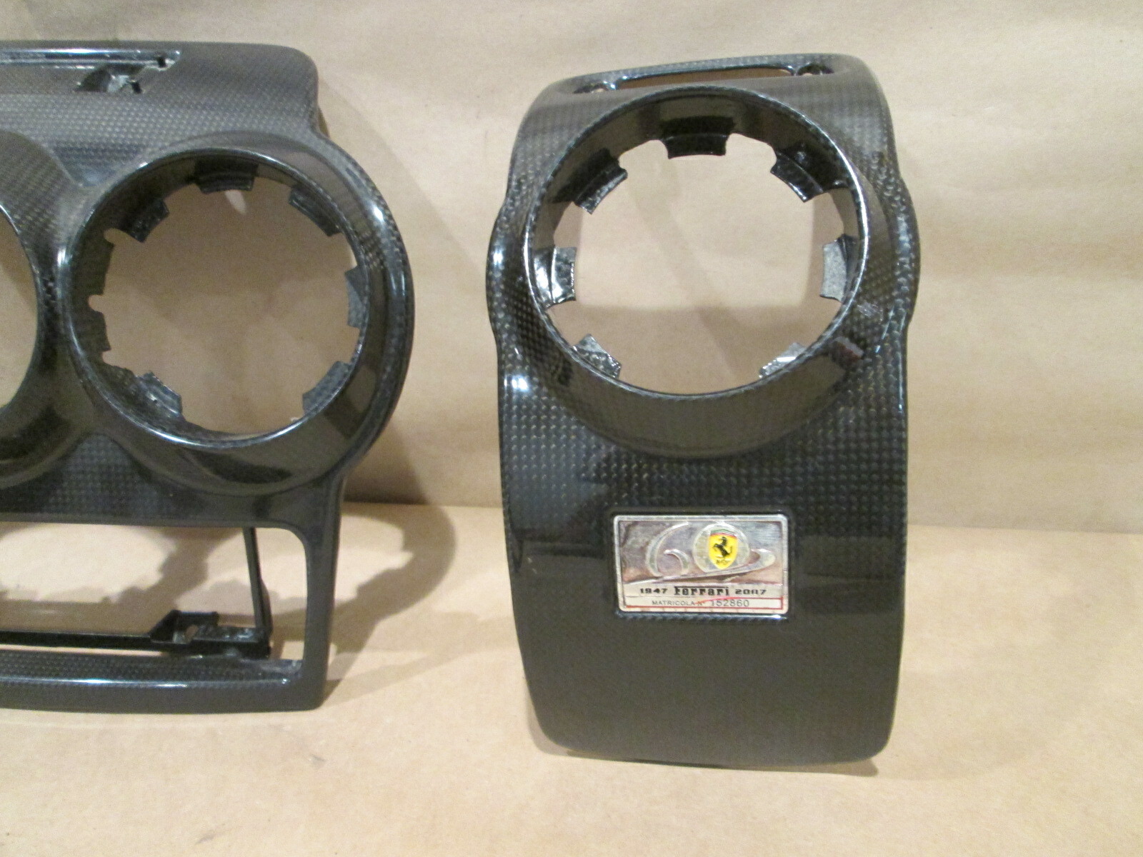 Ferrari 430 - Dash Panels, Vent Covers , AC Cover -  Carbon Fiber - OEM