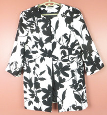 Kasper Women Seasonless Polyester Mid-length Jacket 3/4 Sleeve Multicolor 14