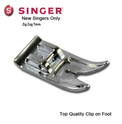 SINGER STANDARD ALLZWECK 7mm ZICK ZACK FUSS CLIP SOHLE Talent 3321 HD 4423 1116