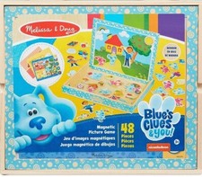 Melissa  Doug Blues Clues  You Wooden Magnetic Picture Game BRAND NEW