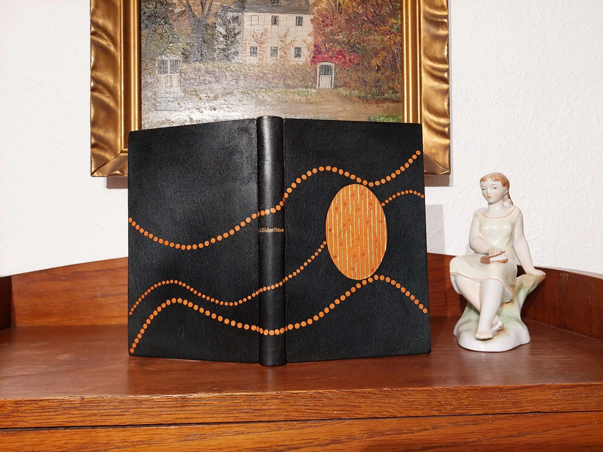 HÖLDERLIN Bibliophile Luxusausgabe LEDER HANDEINBAND Buchbinder MEISTEREINBAND