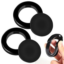 2 Set 2" Silicone Patio Table Umbrella Hole Ring Plug and Cap Set for Outdoor