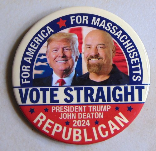 Donald Trump 2024 Massachusetts Senate campaign pin button political
