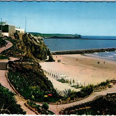 c1970s Praia da Rocha, Portugal Beach Resort Buildings Cliff Path Chrome 4x6 M22