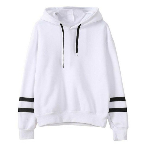 Damen Frauen Mädchen Langarm Hoodie Sweatshirt Pullover Bluse Freizeit Sport Oberteil - Bild 8 von 15