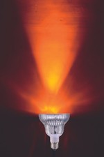 LED PAR30 120V 12W 110W, Amber Color Non-Dimmable E26 Medium Base Light Bulb