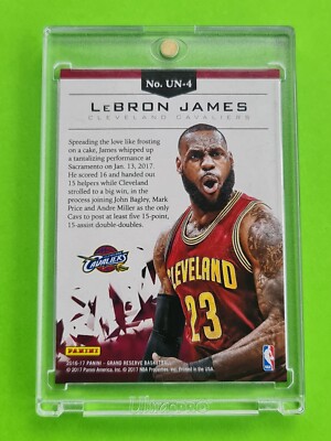 2016-17 PANINI GRAND RESERVE LEBRON JAMES UNBREAKABLE CASE HIT