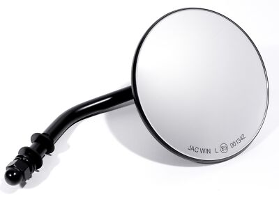 Mini Spiegel schwarz für Harley Davidson Chopper Bobber Custom Mirror black Rund