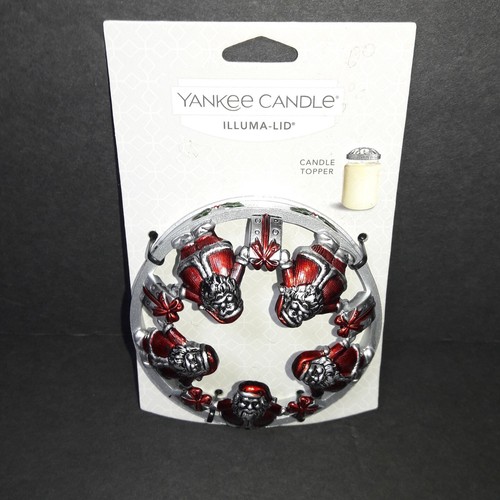 Yankee Candle IllumaLid Large/ Medium Candle Jar Topper Santa