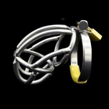 Metal Lock Male Stainless Steel Chastity Cage Chastity Device Standard Rings