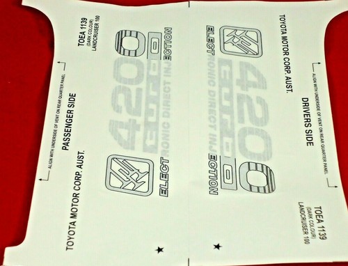 Toyota Landcruiser 100 Series 4200 Turbo Electronic Direct Injection ...