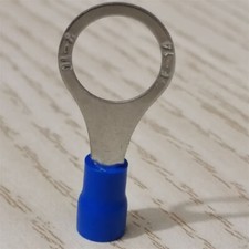 25pcs Blue Pre-Insulated 3/8" Ring Terminals 16-14AWG Wire Crimp Connectors