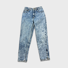 VTG Guess Jeans Womens 26x26 Blue Georges Marciano USA Acid Wash Taper 90s Pants