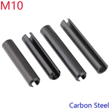 M10  Black Carbon Steel Spring Type Straight Pins Slotted Split Dowel Sellock