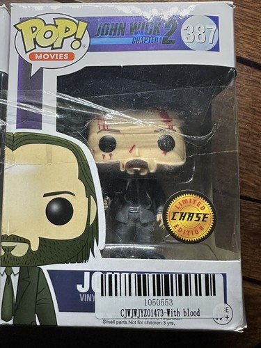 Funko Pop John Wick 2 Bloody Chase & Common #387 Figures W Protectors ๐ฅ - Picture 2 of 11