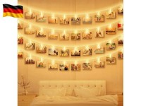 Led Fotoclips Lichterkette, Foto Clip Lichterketten 6M 40 Led Warmweiß Bilder