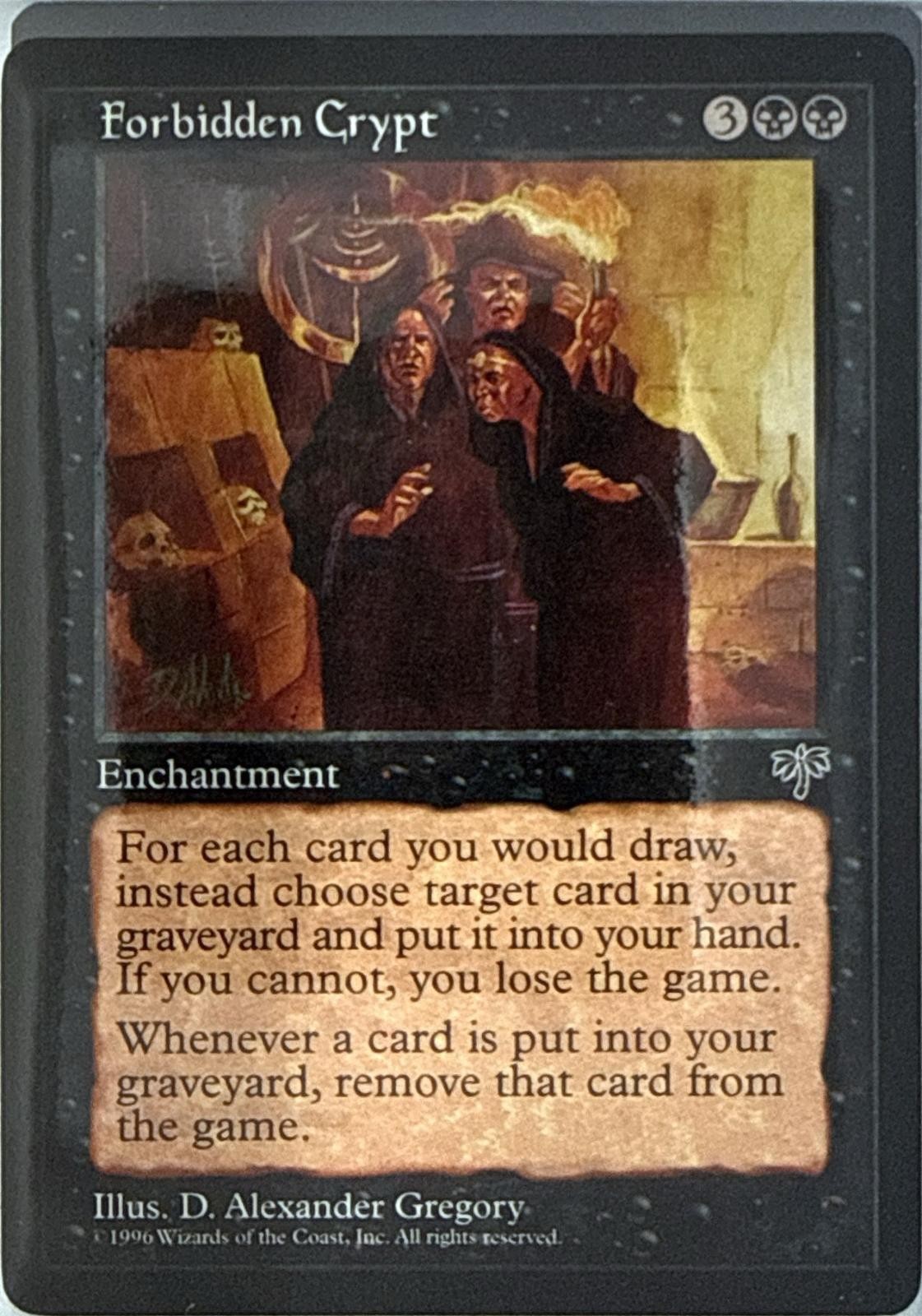 FORBIDDEN CRYPT RARE MIRAGE MAGIC: THE GATHERING NM/M