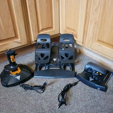 Thrustmaster Flight Pack T.16000M FCS Joystick, Rudder Pedals, Throttle TWCS