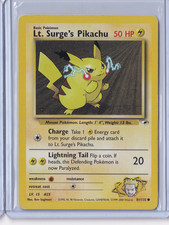 Lt. Surge's Pikachu 81/1332 Gym Heroes - LP on eBay