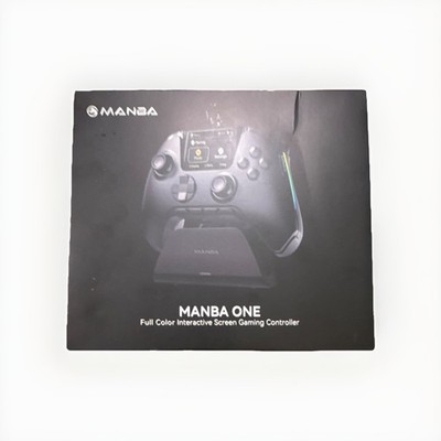 Manba One Black Wireless Controller Full Color LED Screen, Charging Station