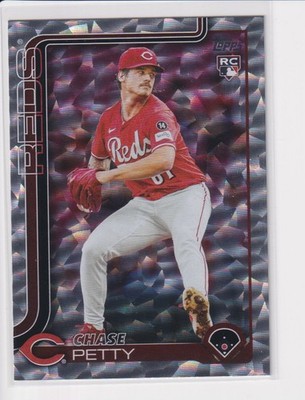 2025 Topps Update Chase Petty US275 RC Superbox Silver Foil SP Reds