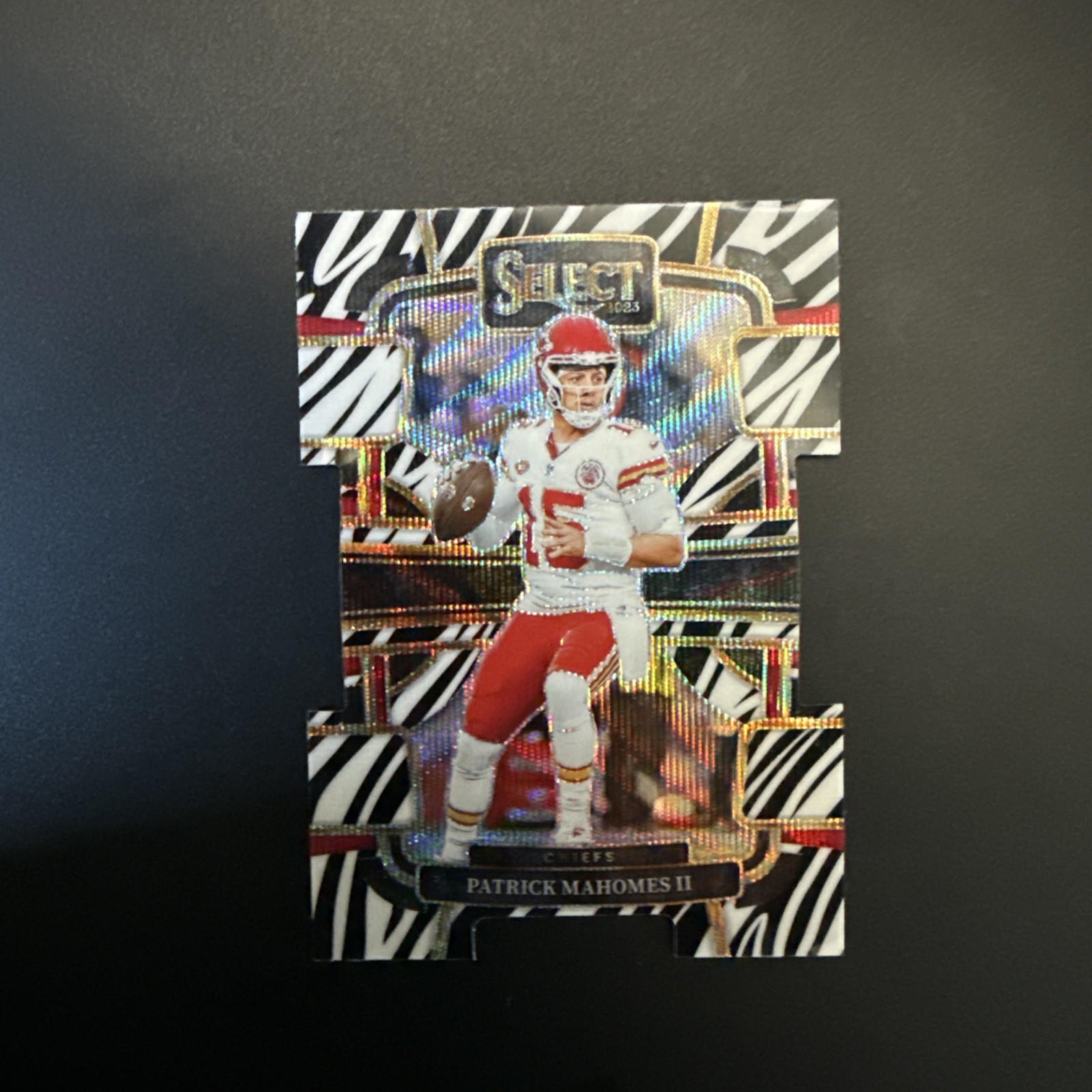 2023 Select Patrick Mahomes II Concourse Die-Cut Zebra SSP Chiefs #49 Case Hit 