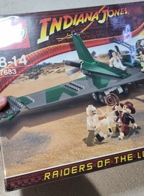 Lego 7683 Indiana Jones Fight on the Flying Wing Retired Rare Set New Sealed Box